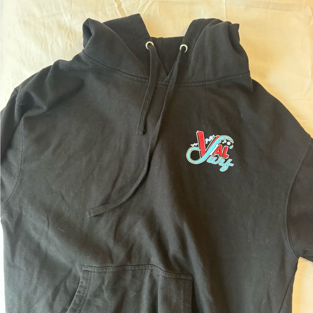 Val Surf Black Hoodie Mens L